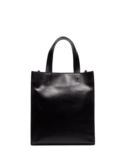 Shop Kenzo Contrasting Logo Tote In Black