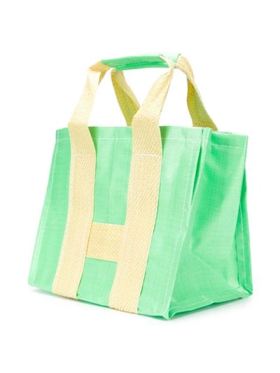 Shop Comme Des Garçons Shirt Shopper Tote Bag In Green