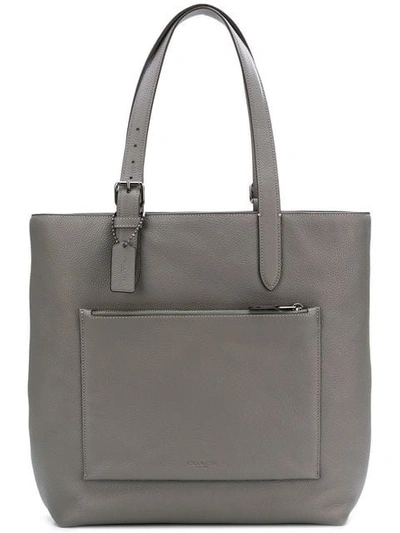 Shop Coach Metropolitan Tote Bag In Grey