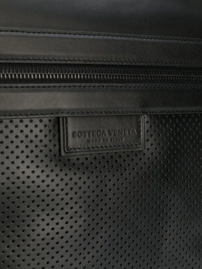 Shop Bottega Veneta Perforated Tote In Black