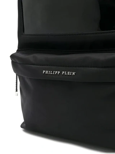 Shop Philipp Plein Logo Plaque Backpack In Black