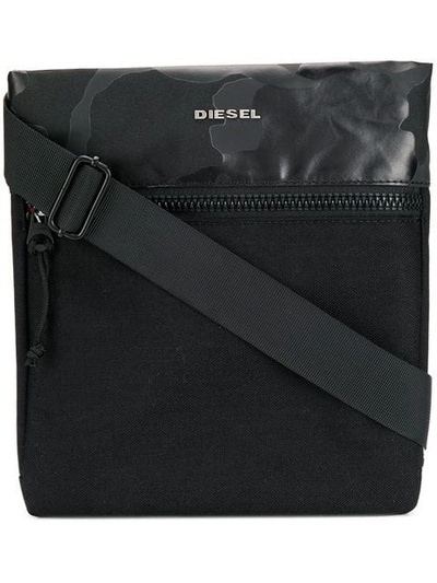 Shop Diesel Medium Messenger Bag In Black