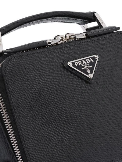 PRADA Saffiano Chain Shoulder Bag Black 1268732