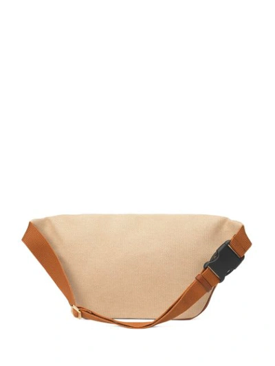 Shop Gucci Vintage Canvas Belt Bag In Neutrals