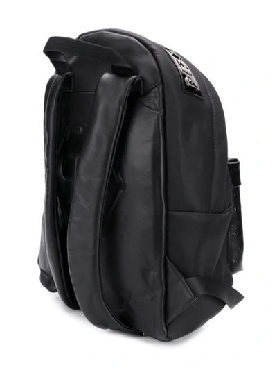 Shop Philipp Plein Logo Embossed Backpack In Black