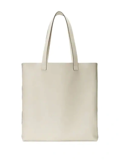 Gucci Floral-print Logo Tote Bag in White –