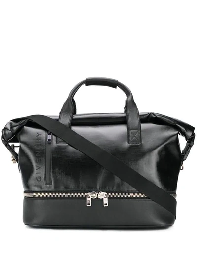 Shop Givenchy Coated Jaw  Bag In Black