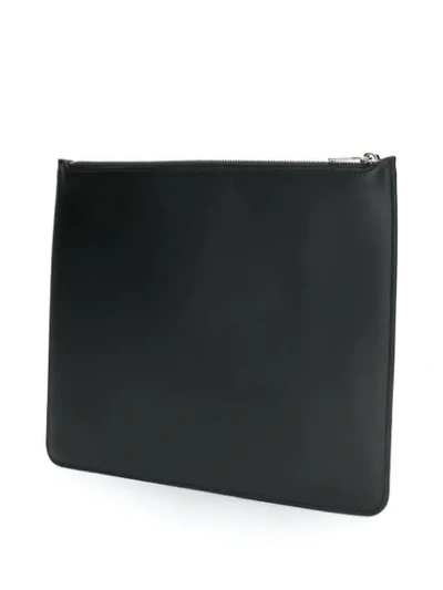 Shop Neil Barrett Printed Clutch Bag In Black
