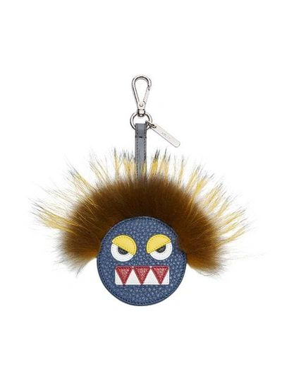 Shop Fendi Appliqué Circular Charm - Farfetch In F156j-blue Marine +multico