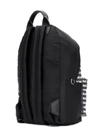 Shop Mcq By Alexander Mcqueen Logo Print Backpack In Black