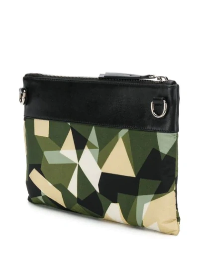 Shop Jimmy Choo Kimi Camouflage Messenger Bag In Green