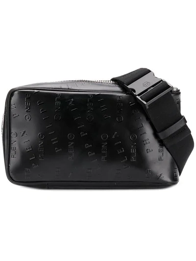 Shop Philipp Plein Embossed Logo Belt Bag In Black