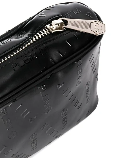 Shop Philipp Plein Embossed Logo Belt Bag In Black