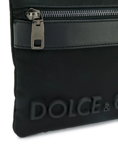 Shop Dolce & Gabbana Raised-logo Belt Bag In Black