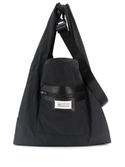 Shop Maison Margiela Dual-wear Shopping Bag In T8013 Black