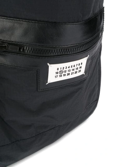 Shop Maison Margiela Dual-wear Shopping Bag In T8013 Black