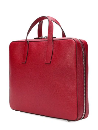 Shop Mark Cross The Parker Briefcase - Red