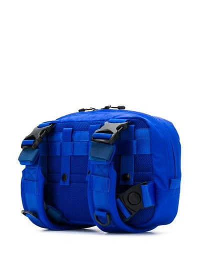 Shop Junya Watanabe Man Strap Detail Belt Bag - Blue