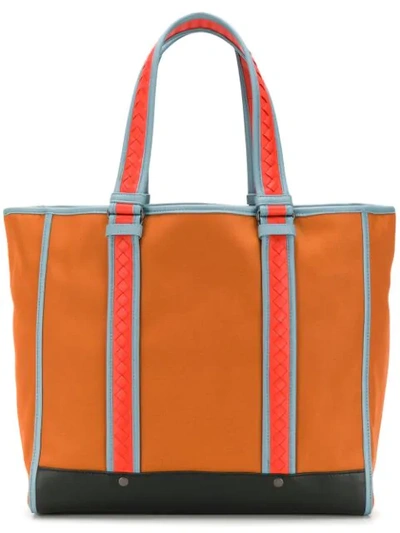 Shop Bottega Veneta Meridian Tote Bag In Orange