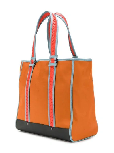 Shop Bottega Veneta Meridian Tote Bag In Orange