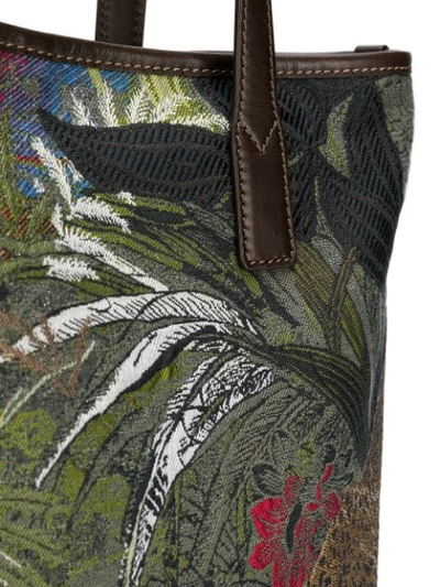 Shop Etro Shopper Mit Tierwelt-print - Grün In Green