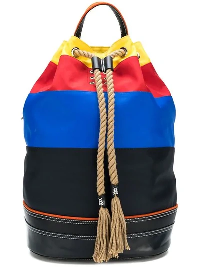 Shop Jw Anderson Navy Sailor Backpack In Multicolour