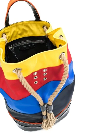 Shop Jw Anderson Navy Sailor Backpack In Multicolour