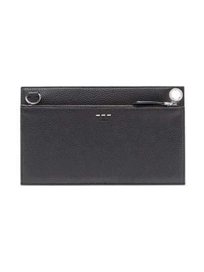 Shop Fendi Small Travel Clutch Bag In Black