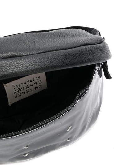 Shop Maison Margiela Combined Vynil Belt Bag In Black