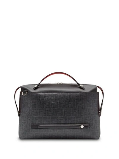 Shop Fendi By The Way Briefcase Bag In F0p0n-black+red+palladium