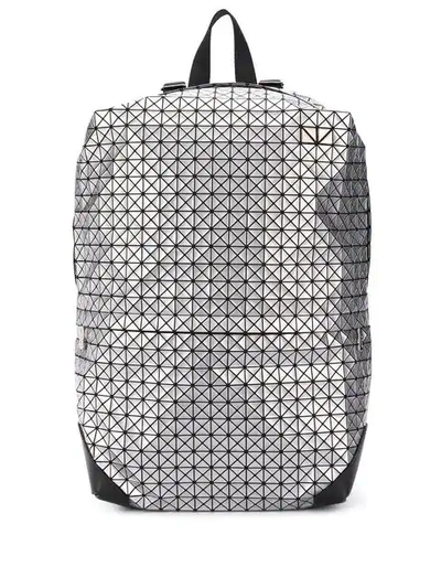 Shop Bao Bao Issey Miyake Geometric Panel Backpack - Silver