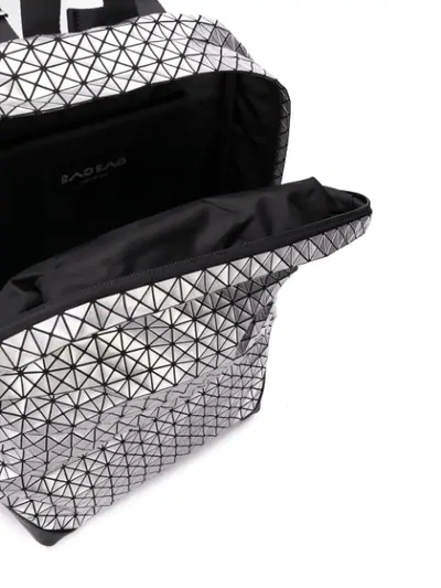 Shop Bao Bao Issey Miyake Geometric Panel Backpack - Silver