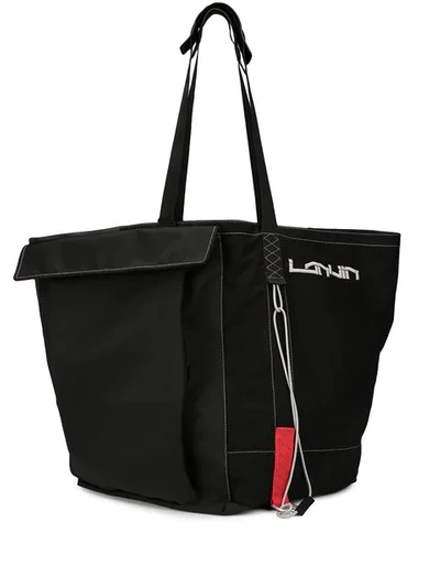 Shop Lanvin Oversized Tote Bag In Black