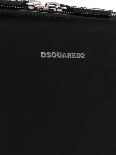 Shop Dsquared2 Large Logo Clutch Bag In Black
