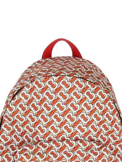 Shop Burberry Monogram Print Nylon Backpack In Neutrals