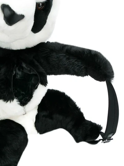 Shop Dolce & Gabbana Panda Bear Backpack In Black