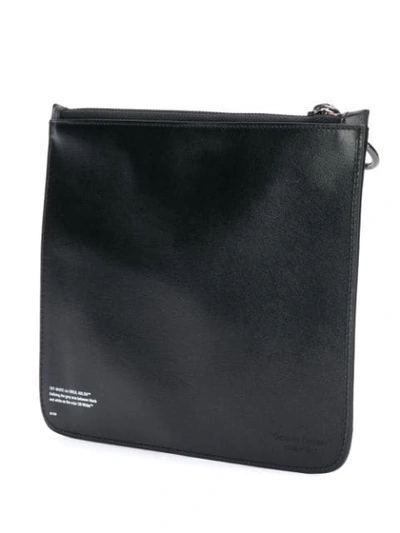 Shop Off-white Small Leather Pouch In Black