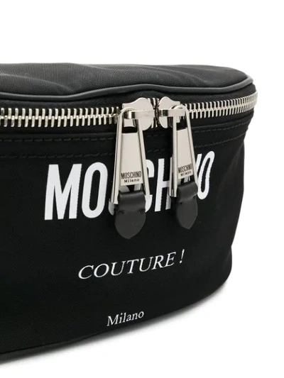 MOSCHINO COUTURE! LOGO腰包 - 黑色