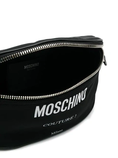 Shop Moschino Couture! Logo Belt Bag In Black