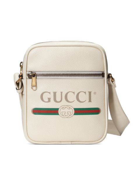 gucci print messenger bag