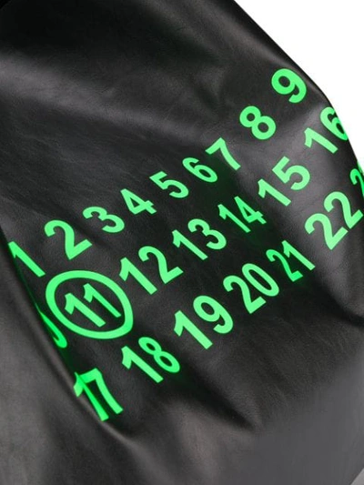 Shop Maison Margiela Logo Shopper Tote Bag In Black
