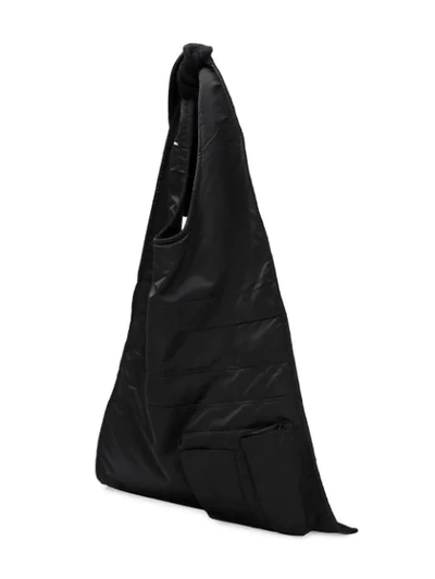 Shop Raf Simons Loose Shaped Shoulder Bag In 00099 Black