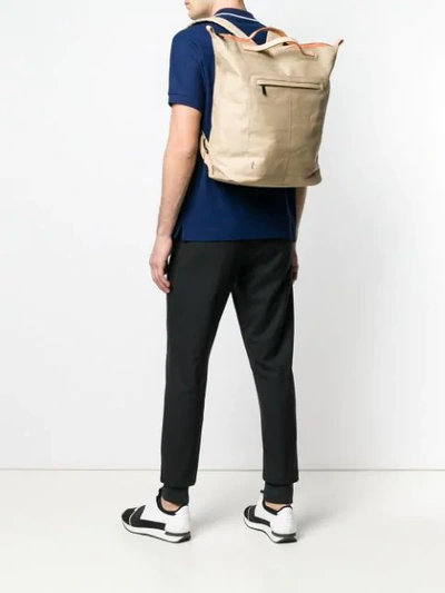 Shop Ally Capellino Hoy Backpack In Neutrals