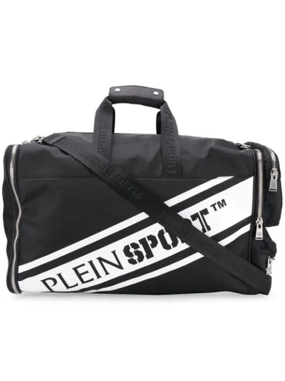 Shop Plein Sport Large Logo Print Holdall In Black