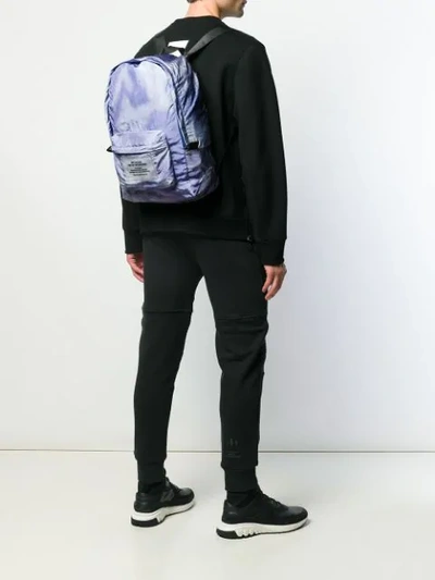 Shop Diesel Packable Backpack In Purple
