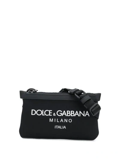 Shop Dolce & Gabbana Palermo Tecnico Belt Bag  In Black