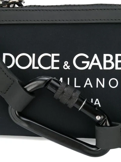 Shop Dolce & Gabbana Palermo Tecnico Belt Bag  In Black