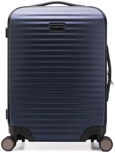 Shop Ermenegildo Zegna Leggerissimo Cabin Luggage In Blue