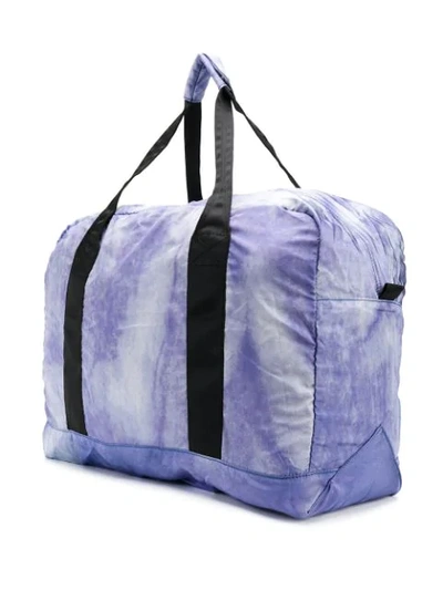 DIESEL 漂白效果手提旅行包 - 紫色