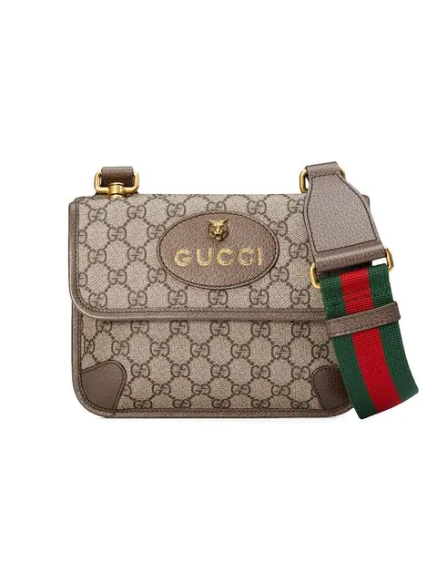 gucci vintage canvas shoulder bag